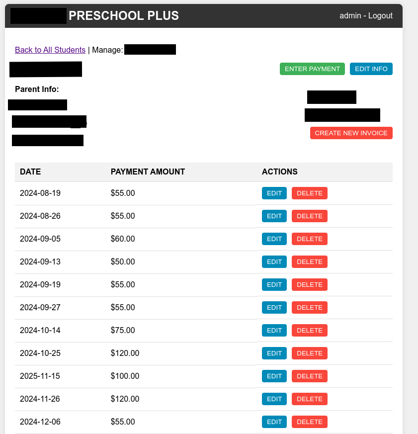 Custom Billing Web Application